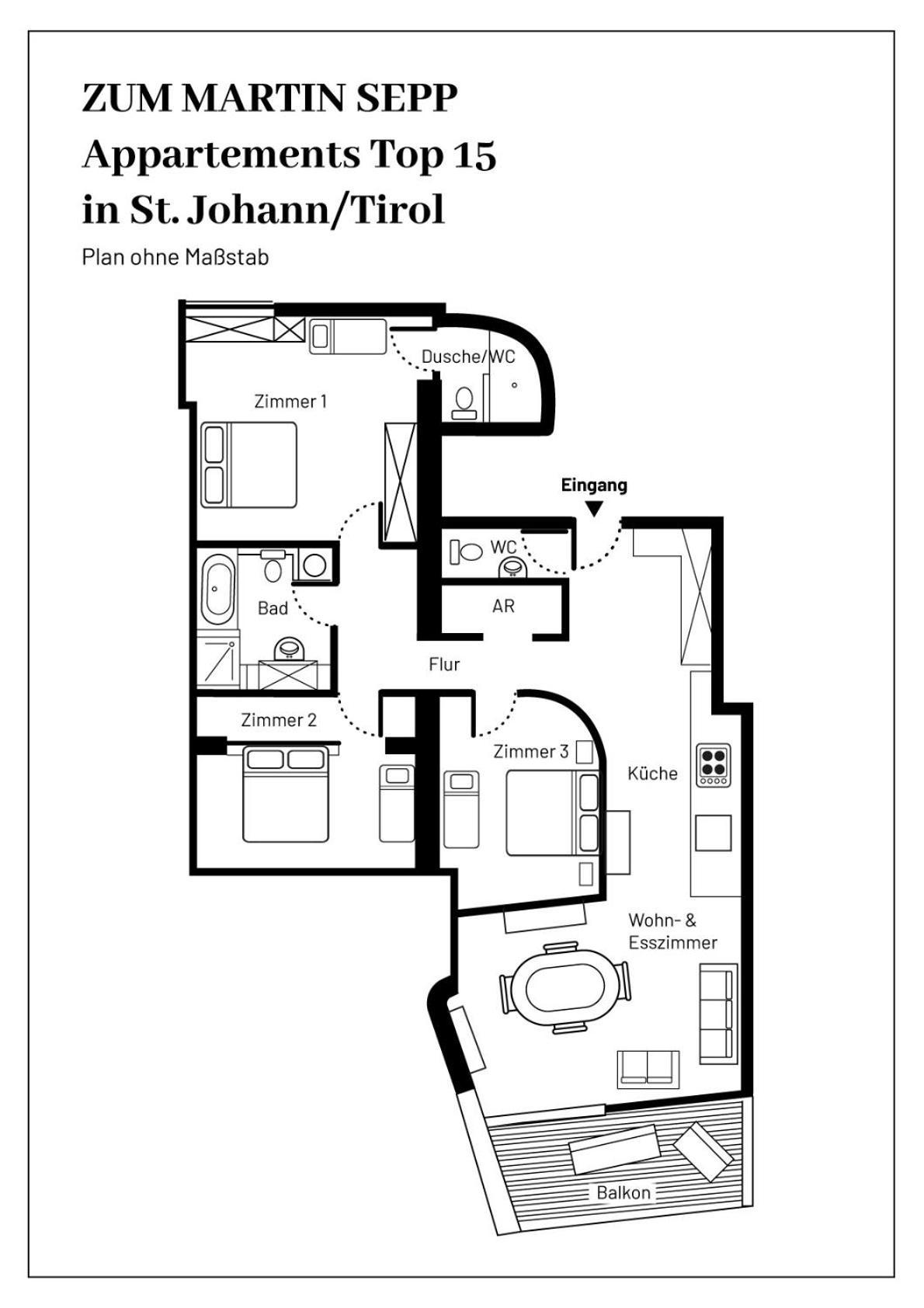 Zum Martin Sepp Appartements Im Martinshof Sankt Johann in Tirol Esterno foto